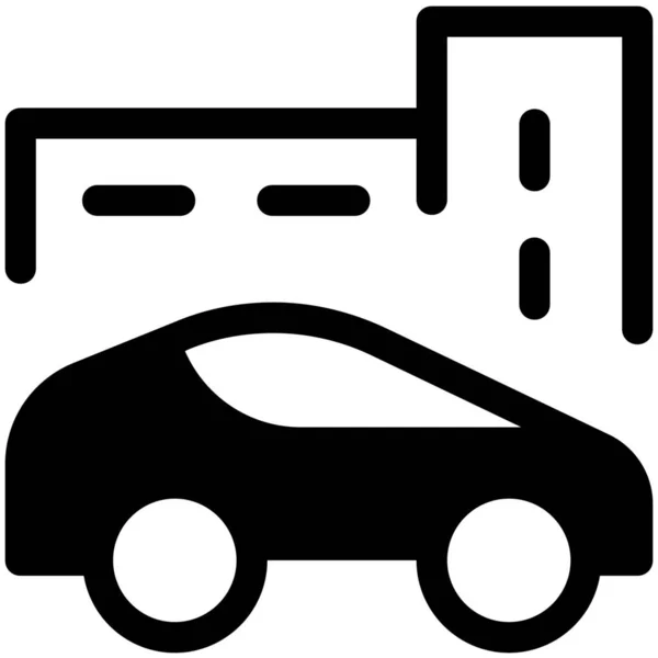 Ikone Des Autoverkehrs — Stockvektor