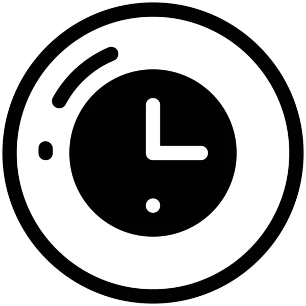 Alarma Reloj Historia Icono — Archivo Imágenes Vectoriales