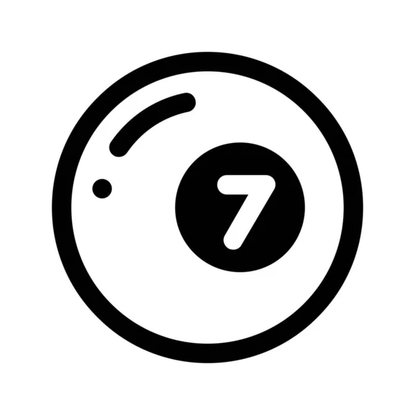 Ball Billiard Championship Icon Solid Style — Stock Vector