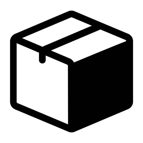 Ikon Kotak Toko Pengiriman Dalam Gaya Outline - Stok Vektor