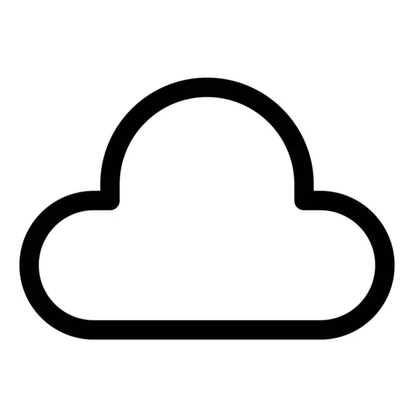 Icona Hosting Del Server Cloud — Vettoriale Stock