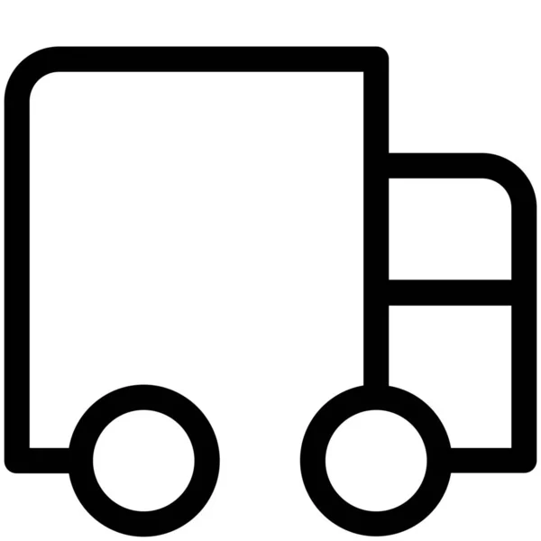 Ikon Kendaraan Van Transport - Stok Vektor