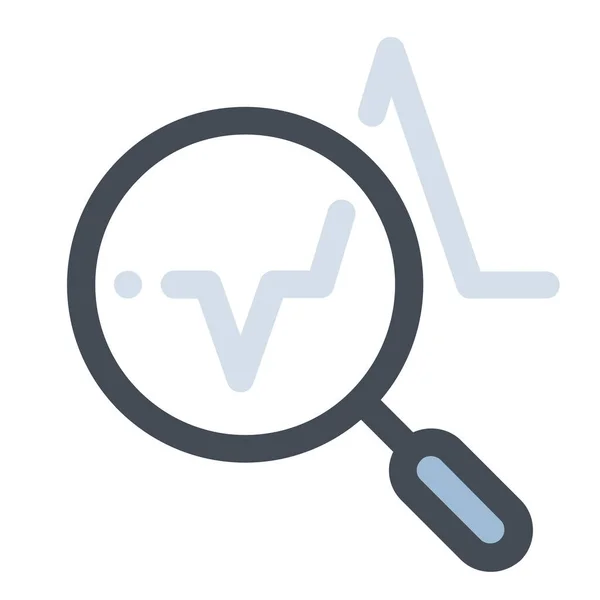 Boekhoudkundige Economie Analyse Pictogram Gevulde Schema Stijl — Stockvector