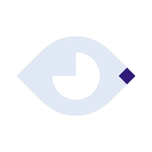 Φροντίδα Μάτι Εικονίδιο Επίπεδο Στυλ — Διανυσματικό Αρχείο