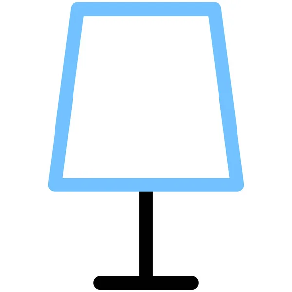 Icono Luz Lámpara Decoración Estilo Esquema — Vector de stock