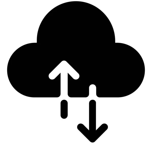 Εικονίδιο Λήψης Σύνδεσης Cloud — Διανυσματικό Αρχείο