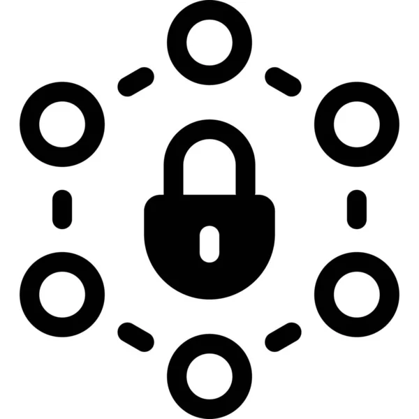 Conexiune Cyber Internet Icon — Vector de stoc
