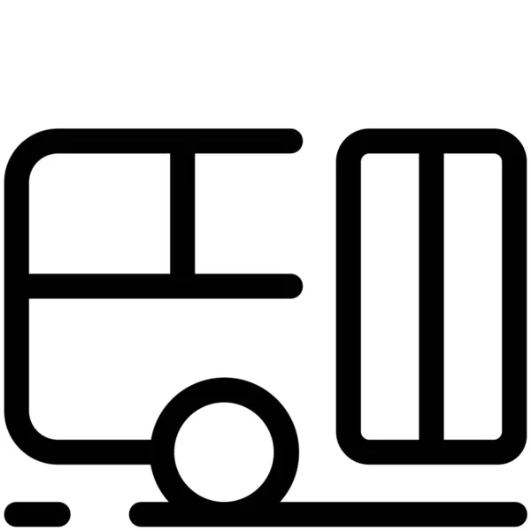 Airport Bus Flight Icon — Stock Vector