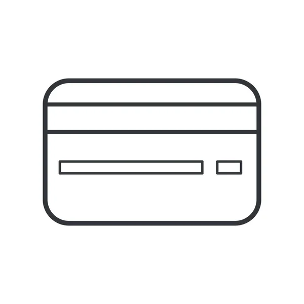 Carte Crédit Mastercard Icône Dans Style Outline — Image vectorielle
