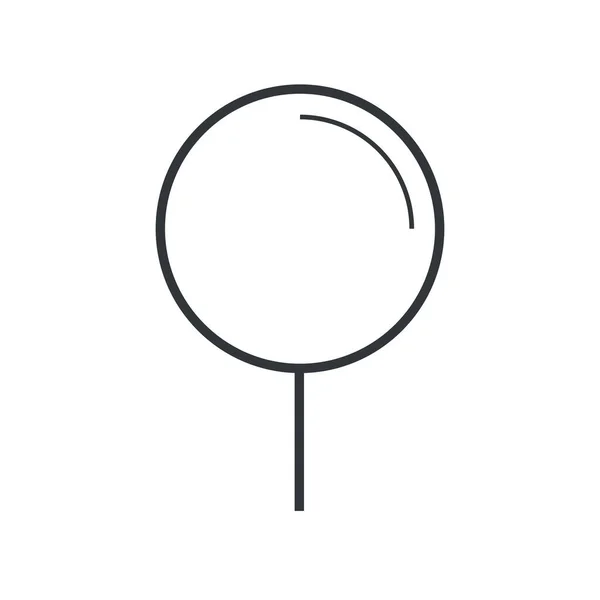 Icono Flecha Pin Ubicación Estilo Esquema — Archivo Imágenes Vectoriales