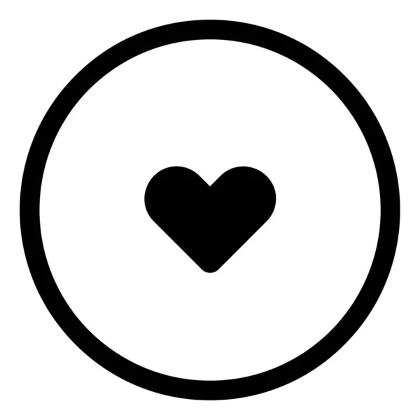 Favorite Gym Heart Icon — Stock Vector