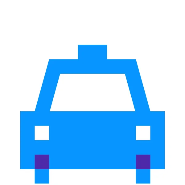 Toepassing Auto Stad Pictogram Platte Stijl — Stockvector