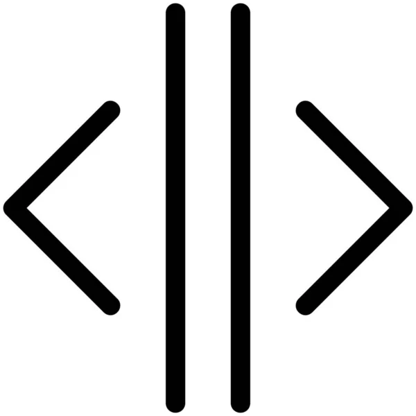 Pfeile Erweitern Horizontales Symbol — Stockvektor