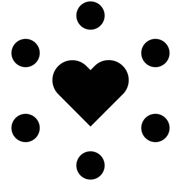 Chat Hjerte Netværk Ikon Kærlighed Romantik Kategori – Stock-vektor