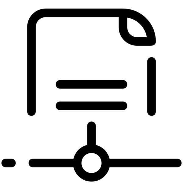 Dokument Online Seite Symbol — Stockvektor