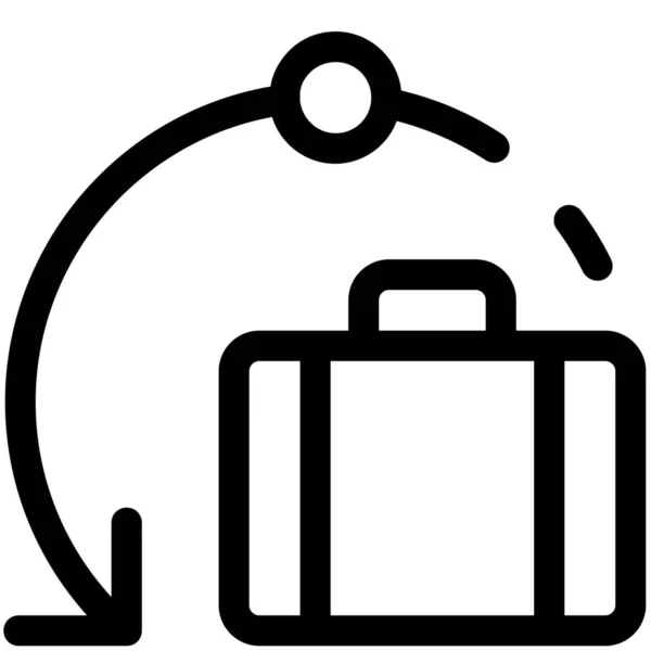 Ikona Bagażu Plecaka — Wektor stockowy