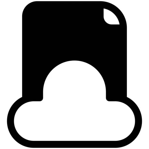Cloud Hosting Netwerk Icoon — Stockvector