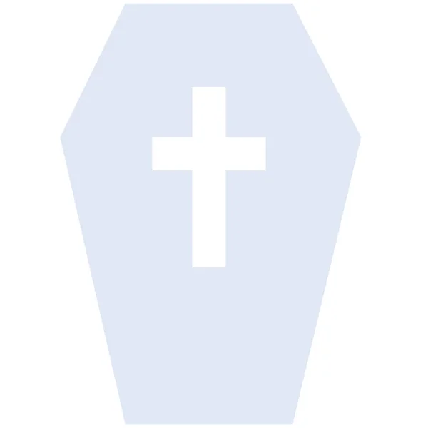 Ataúd Muerte Funeral Icono — Vector de stock