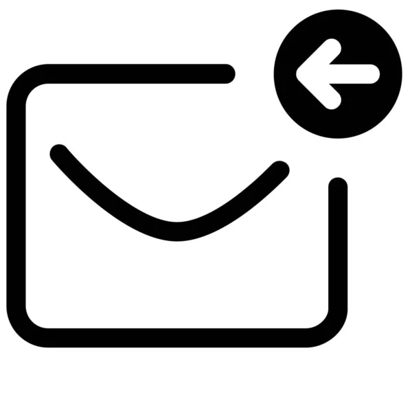 Respuesta Correo Electrónico Icono — Vector de stock