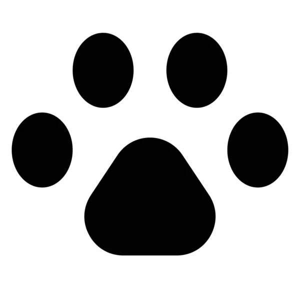 Ikona Footprintu Psa Zwierząt Stylu Outline — Wektor stockowy