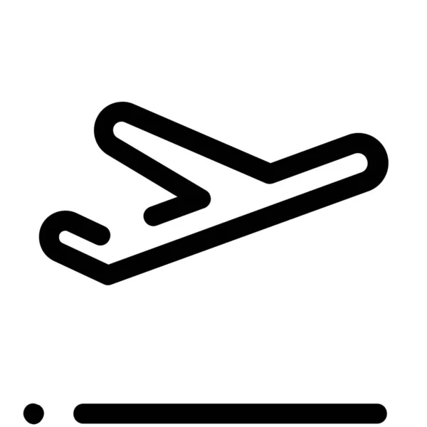 Значок Вантажу Літака Стилі Контур — стоковий вектор