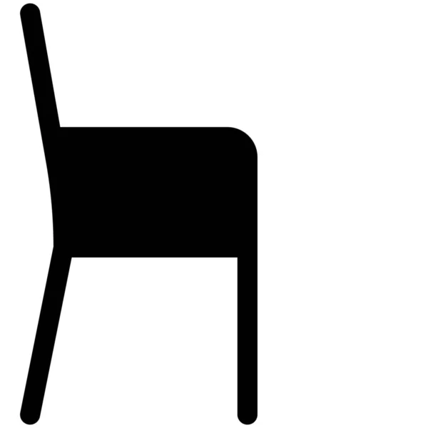 Кресло Кресло Икона Категории Мебель Домашние Украшения — стоковый вектор