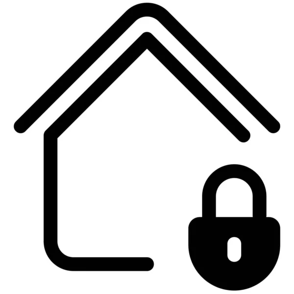 Zuhause Haus Internet Ikone — Stockvektor