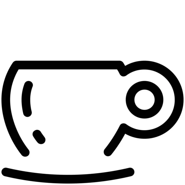 Kahve Fincanı Espresso Ikonu — Stok Vektör