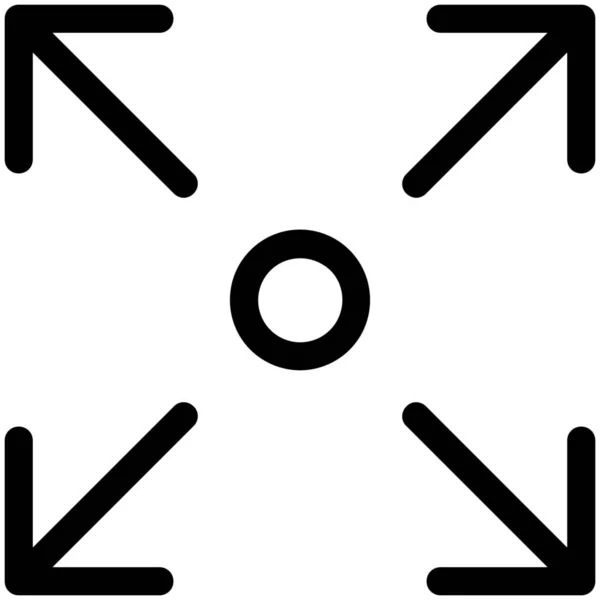 Flèche Direction Déplacer Icône — Image vectorielle