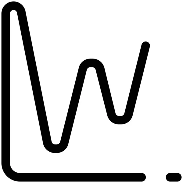 Gráfico Estatística Gráfico Ícone Gráfico — Vetor de Stock