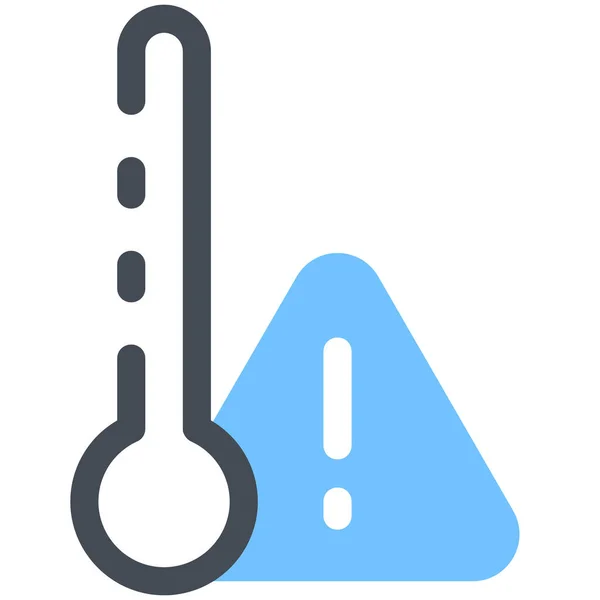 Ícone Medição Temperatura Termômetro — Vetor de Stock