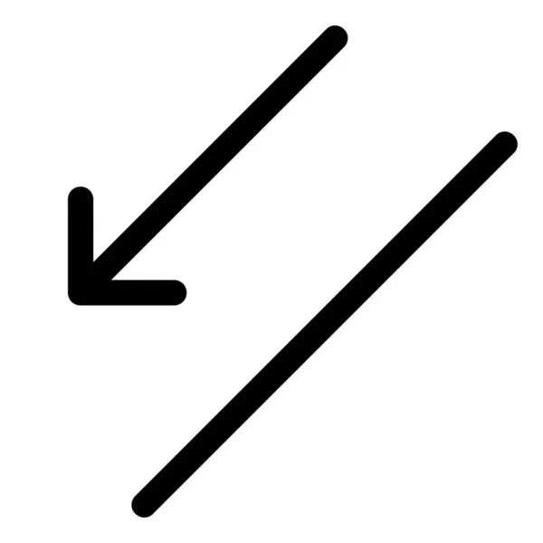 Ikona Spadku Strzałki Dół — Wektor stockowy