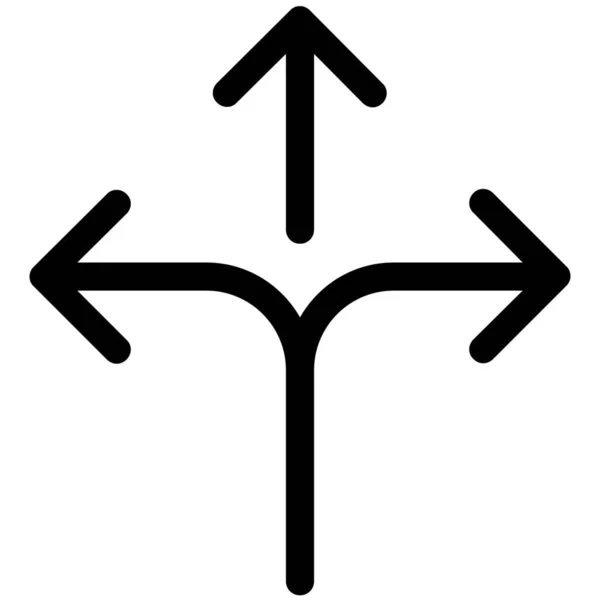 Pfeil Pfeile Kreuzung Symbol — Stockvektor