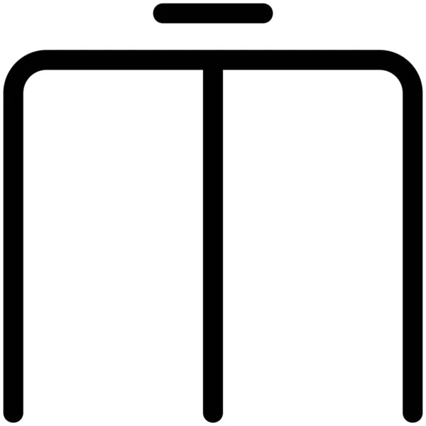 Airport Entrance Gate Icon — Stock Vector