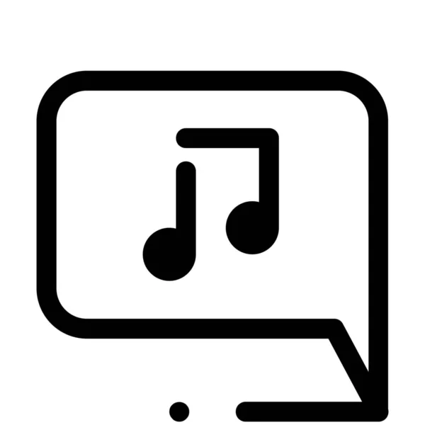 Música Sonido Altavoz Icono Estilo Sólido — Vector de stock