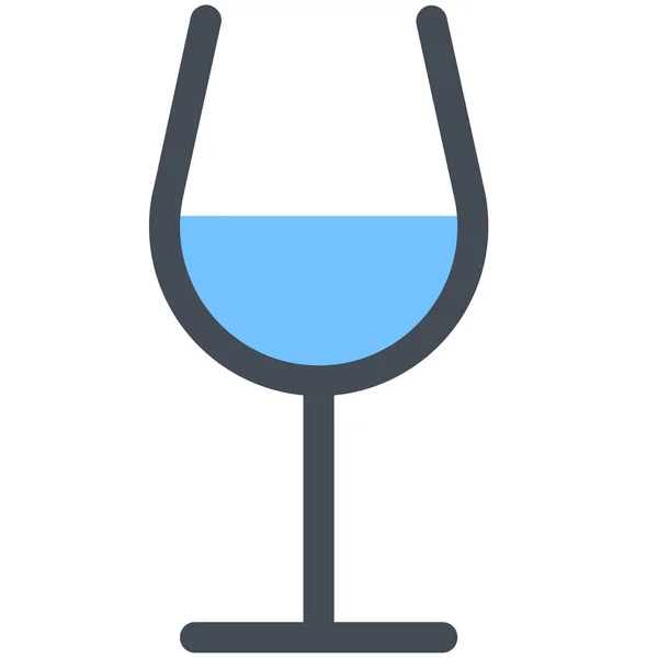 Ikona Wina Szklanego — Wektor stockowy