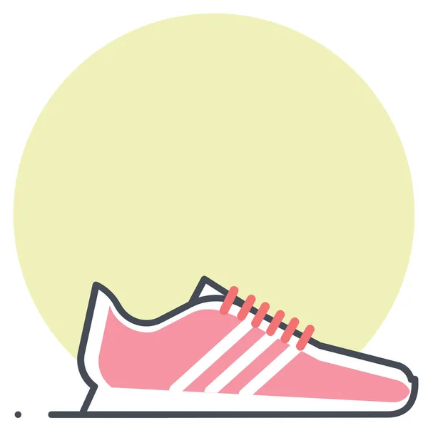 Carrera Corriendo Icono Los Deportes Estilo Contorno Lleno — Vector de stock