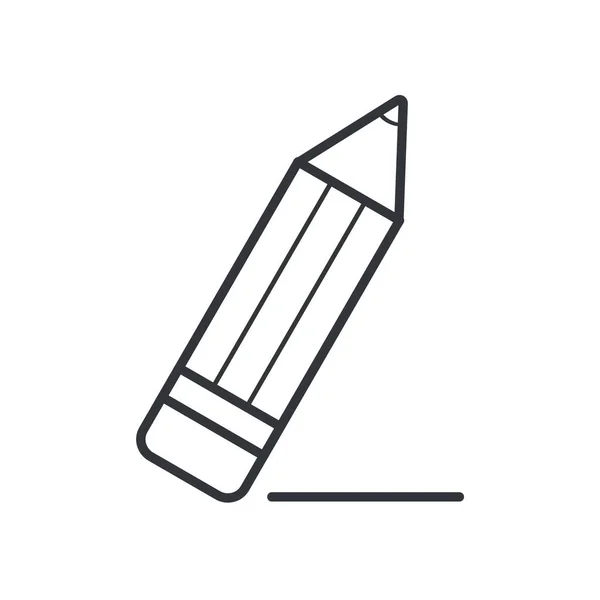Modificare Icona Scrittura Matita Stile Outline — Vettoriale Stock