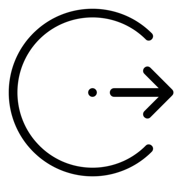 Flèche Icône Sortie Directionnelle — Image vectorielle