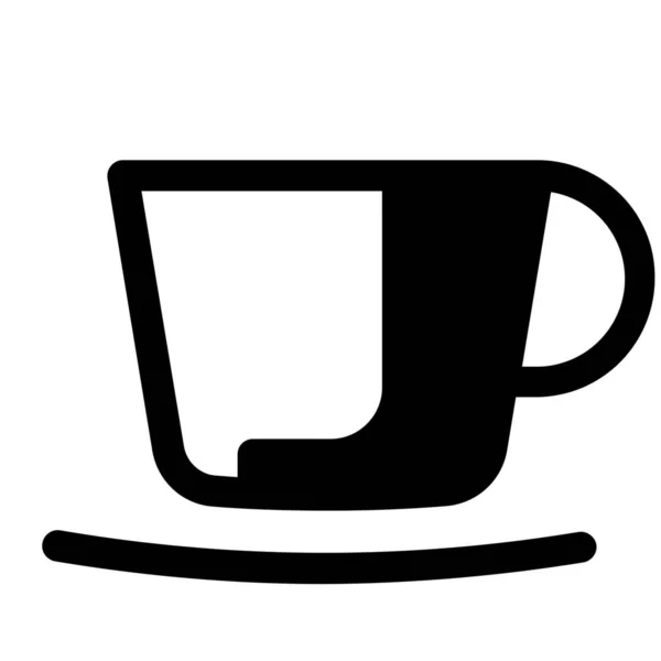 Kávézó Szünetek Tea Ikon — Stock Vector