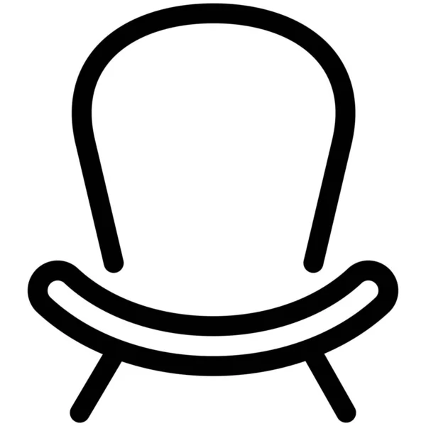 Πολυθρόνα Εικονίδιο Επίπλων Καρέκλα Στην Κατηγορία Έπιπλα Διακόσμηση Σπιτιού — Διανυσματικό Αρχείο