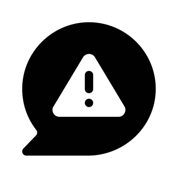 Mensaje Advertencia Atención Icono — Vector de stock