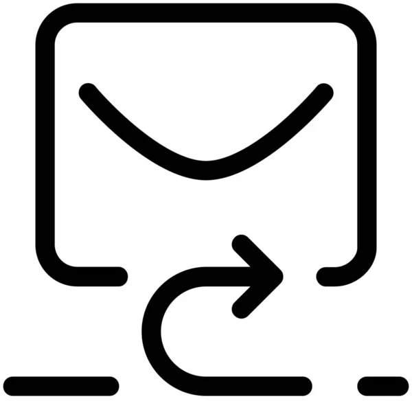 Значок Почтового Сообщения Конверта — стоковый вектор