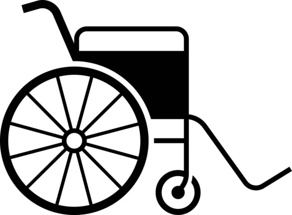 휠체어 아이콘 디지털 아이콘 — 스톡 벡터