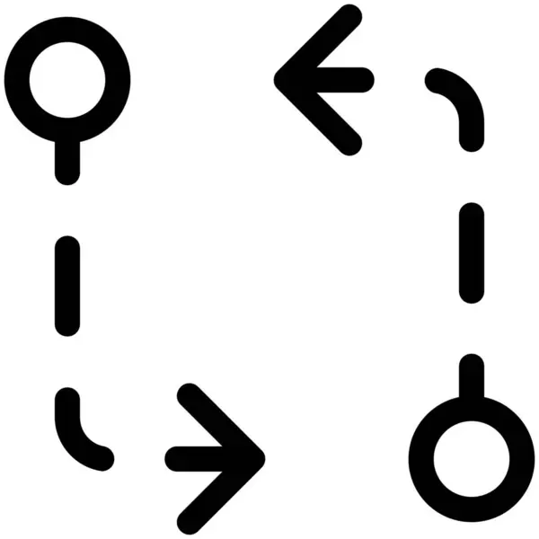 Flecha Comparar Icono Dirección — Archivo Imágenes Vectoriales