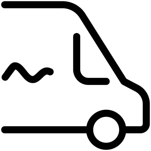 Logistics Courier Quick Icon — Stock Vector