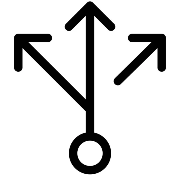 Direction Flèche Dans Icône — Image vectorielle