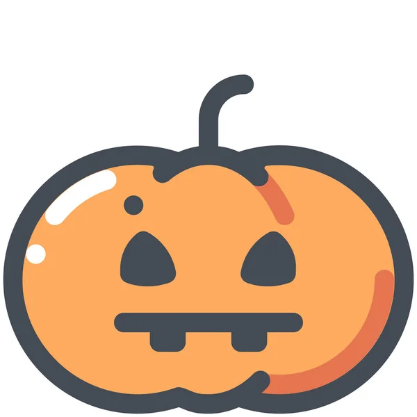 Icône Citrouille Halloween Effrayant Dans Catégorie Autres Vacances — Image vectorielle