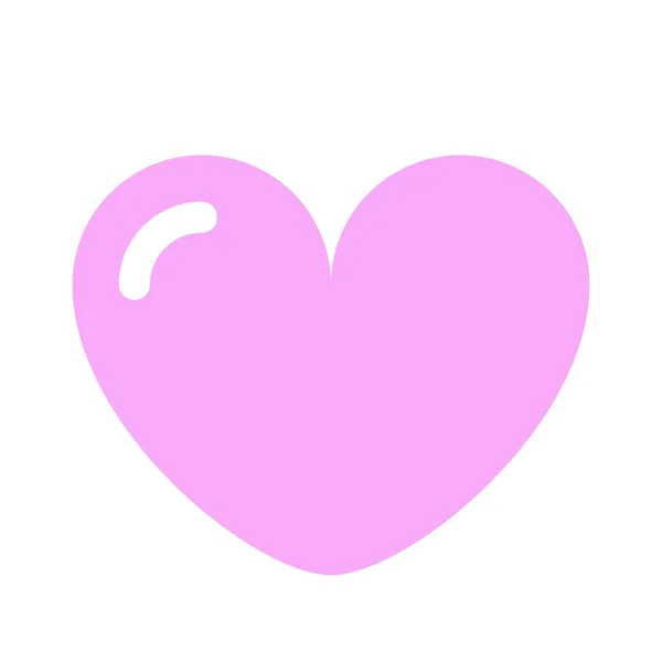 Srdce Láska Růžová Ikona Kategorii Láska Romantika — Stockový vektor