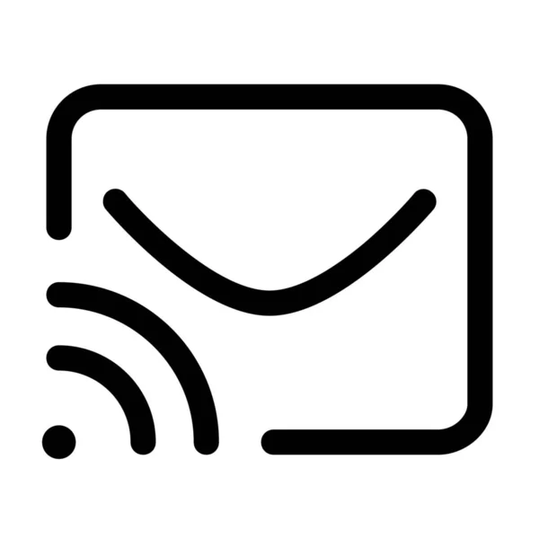 Ícone Email Envelope Conexão — Vetor de Stock